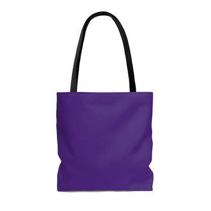 TEACH AND L(EARN) Tote Bag (Purple/White) - EDU HUSTLE