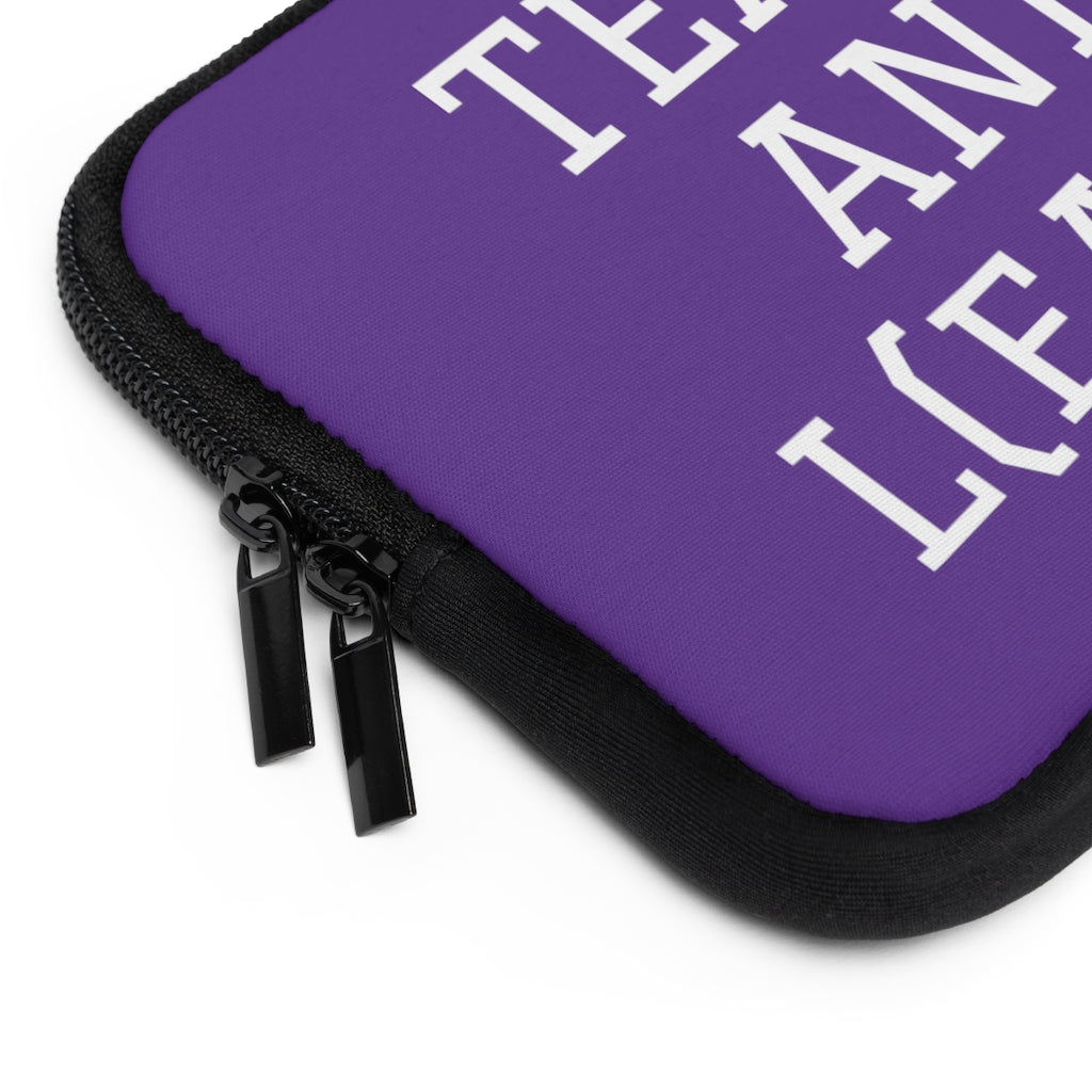 TEACH AND L(EARN) Laptop Sleeve (Purple) - EDU HUSTLE