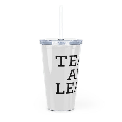 TEACH AND L(EARN) Tumbler with Straw - EDU HUSTLE