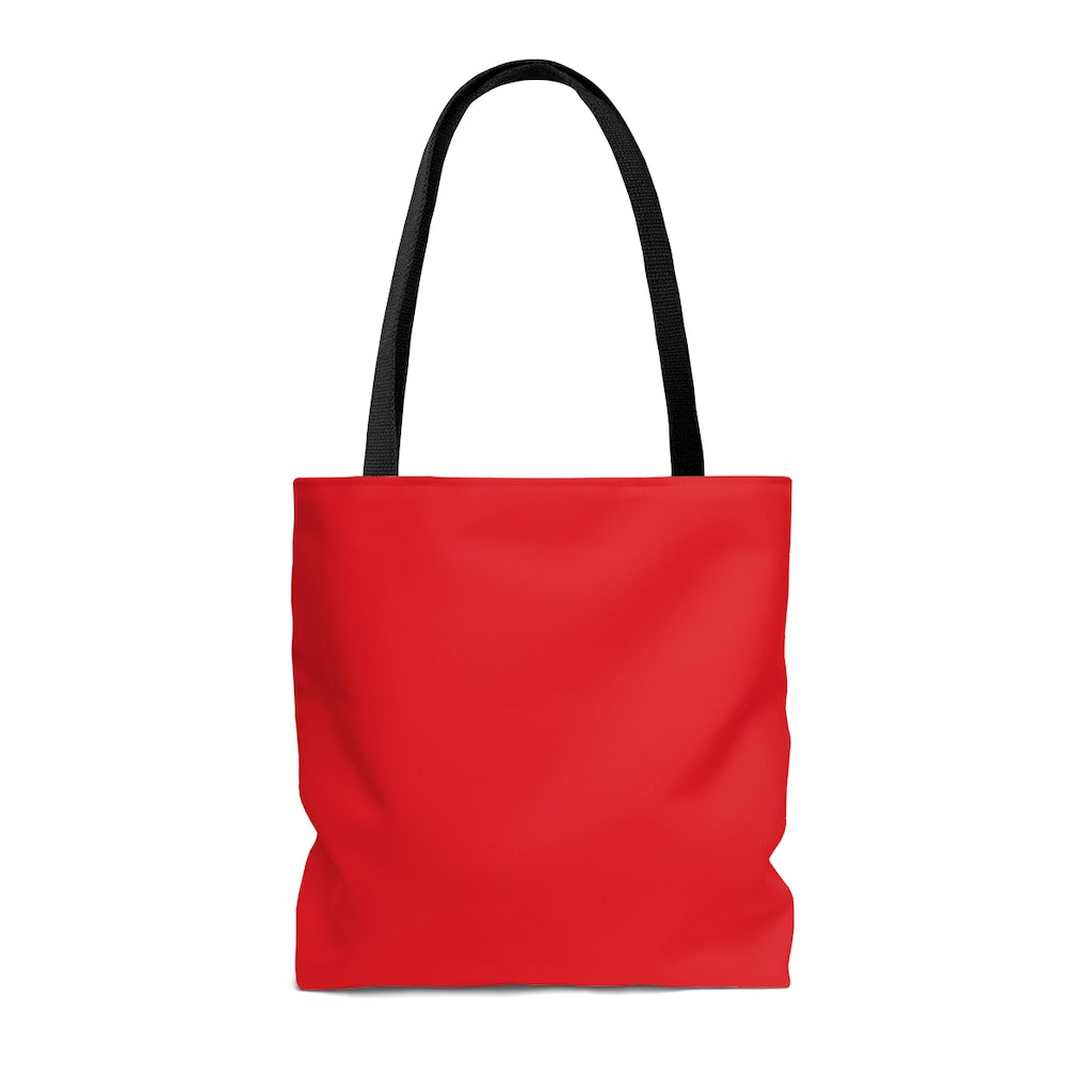 TEACH AND L(EARN) Tote Bag (Red/Black) - EDU HUSTLE