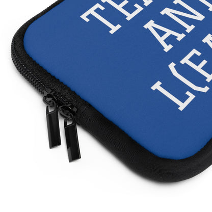 TEACH AND L(EARN) Laptop Sleeve (Blue/White) - EDU HUSTLE