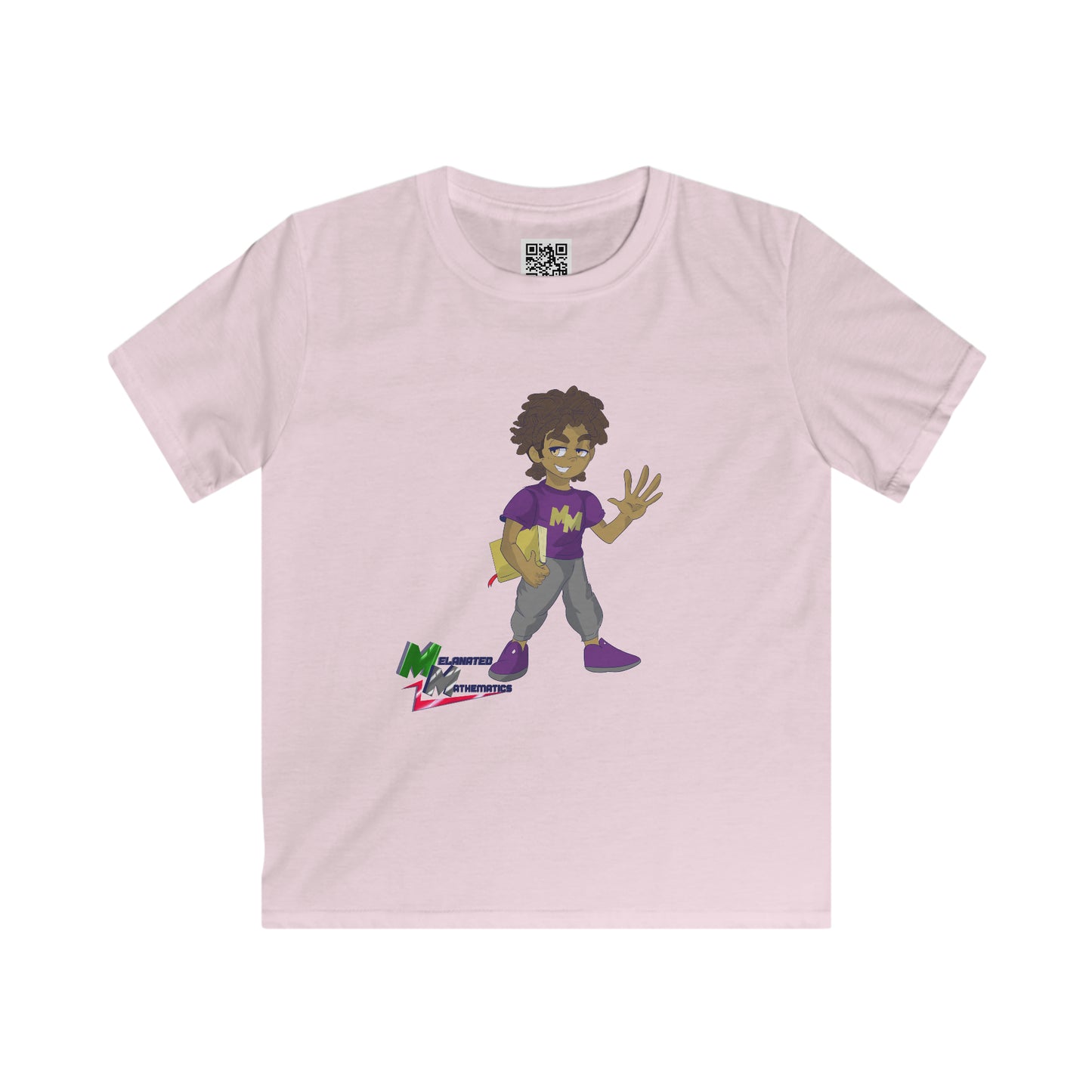 Melanated Mathematics "Bookmark" Kids Tee + Grades 1-2 Workbook Download - EDU HUSTLE