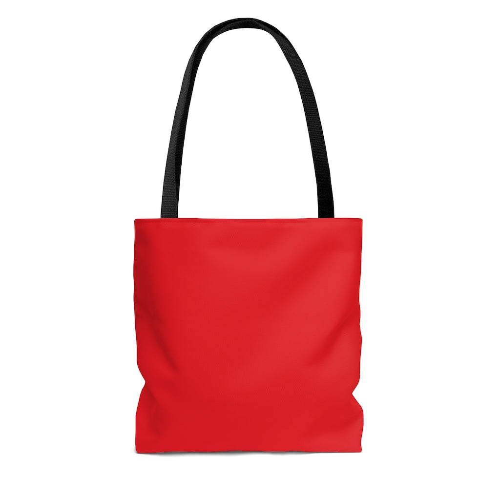 TEACH AND L(EARN) Tote Bag (Red/Black) - EDU HUSTLE