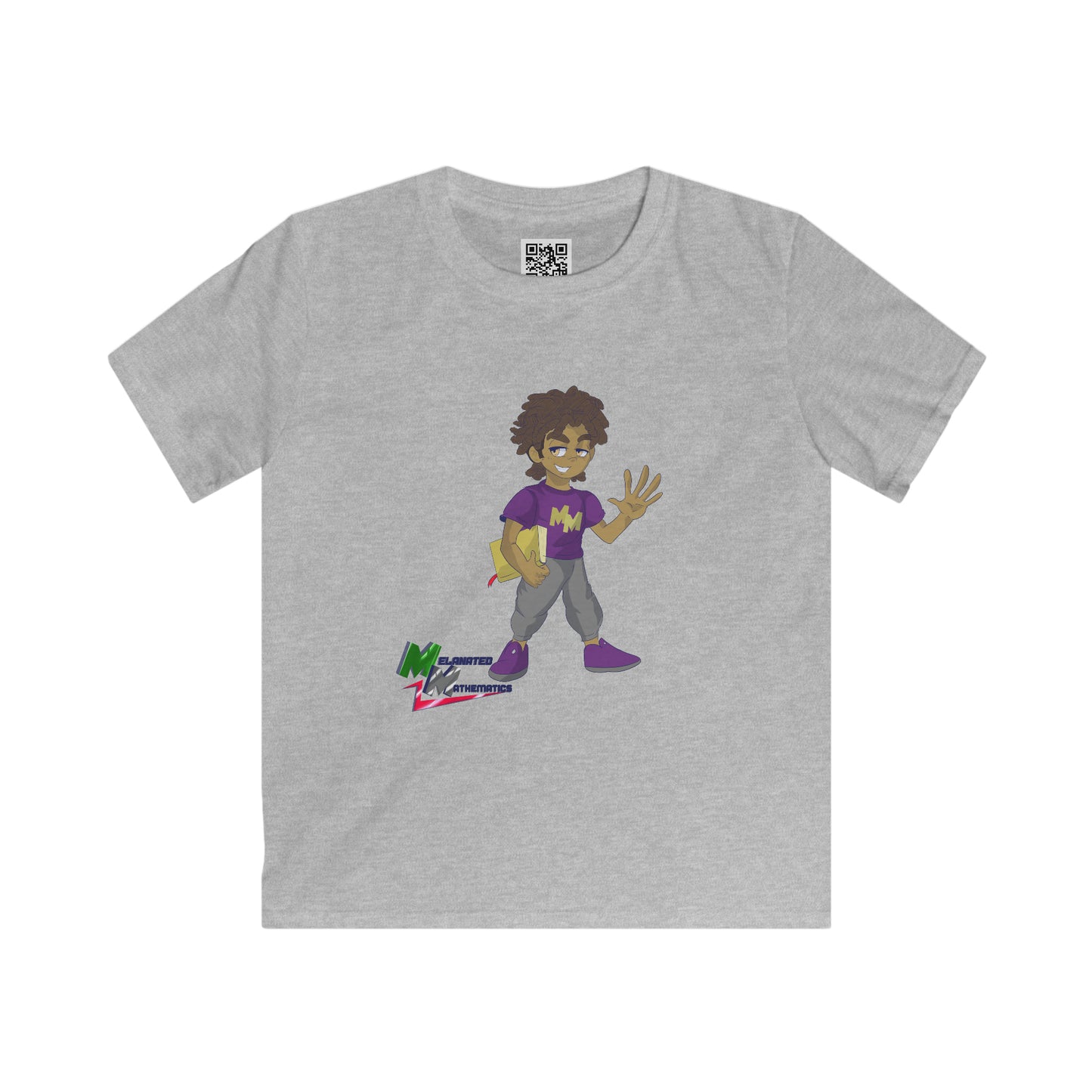 Melanated Mathematics "Bookmark" Kids Tee + Grades 1-2 Workbook Download - EDU HUSTLE